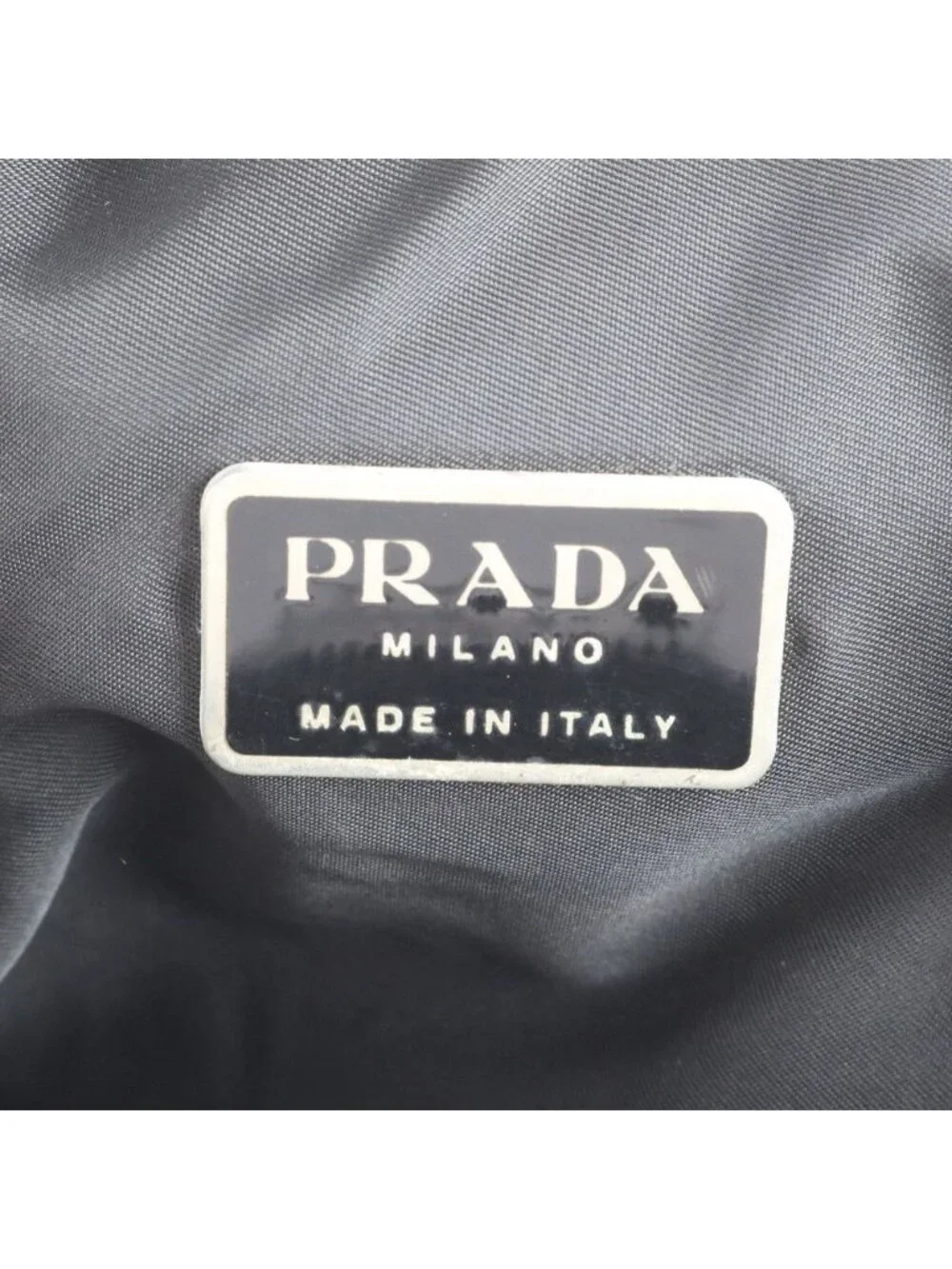 Prada Tessuto Nylon Triangle Logo Leather Shoulder Bag Crossbody